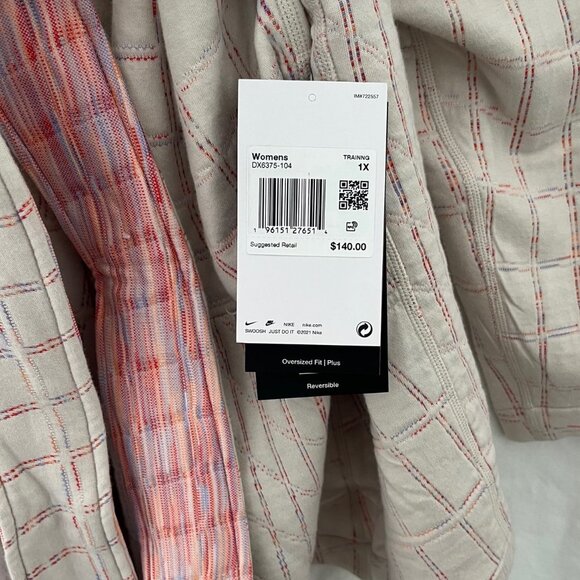 NWT Nike Yoga Therma-FIT Luxe Plus Size 1X Jacquard Reversible Cardigan Jacket - Picture 3 of 8